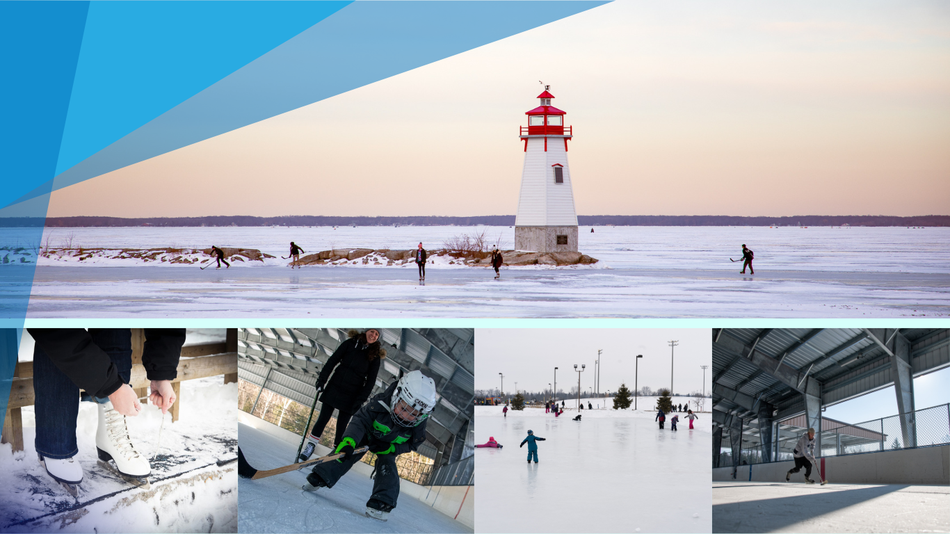 pictures of people skating in the Town of Georgina