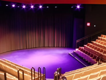 empty stage from the audience